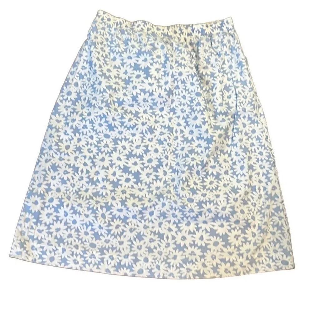 Margaret Smith pull on floral skirt size large